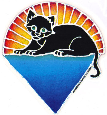 Kitten Under The Stars Sticker - HalfMoonMusic