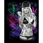 Purple Haze Hot Chick Poster - HalfMoonMusic