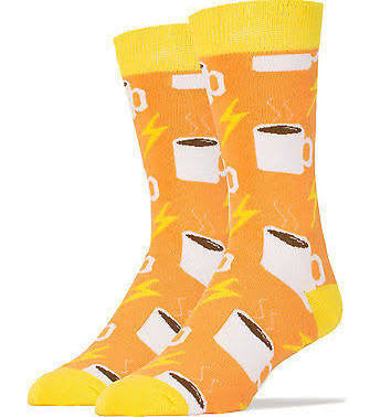 Women's Coffee Power Socks - HalfMoonMusic