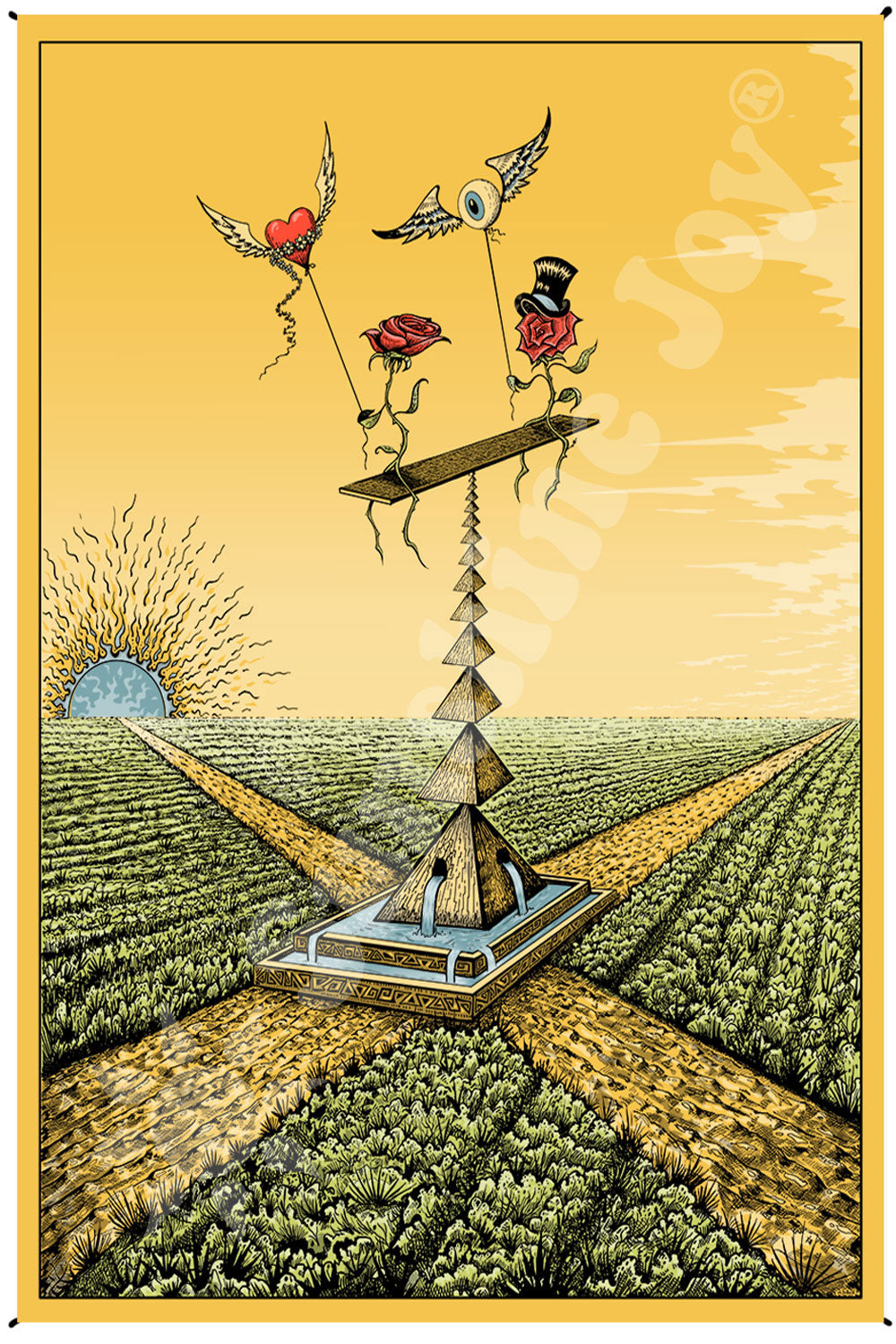 Mike Dubois Crossroads Art Tapestry - HalfMoonMusic
