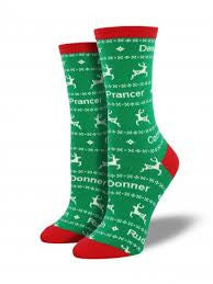 Dasher Dancer Women's Socks - HalfMoonMusic