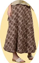 Dance Printed Cotton Wrap Skirt - HalfMoonMusic