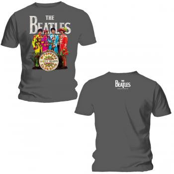 Beatles Sgt.Peppers In Uniform T-shirt - HalfMoonMusic