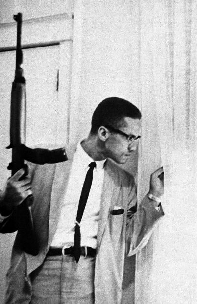 11x17 Malcolm X Gun Countertop Poster - HalfMoonMusic