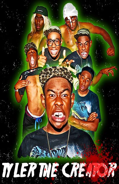 11x17 Tyler The Creator Collage Countertop Poster - HalfMoonMusic