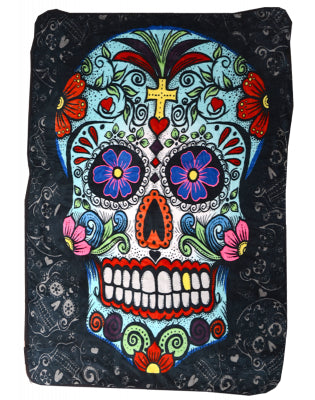 Day of the Dead Throw Blanket - HalfMoonMusic