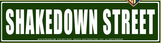 Shakedown Street Street Sticker - HalfMoonMusic