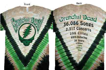 Grateful Dead Countdown Tie Dye Mens T-Shirt - HalfMoonMusic