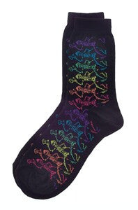 Grateful Dead Rainbow Skeleton Socks - HalfMoonMusic