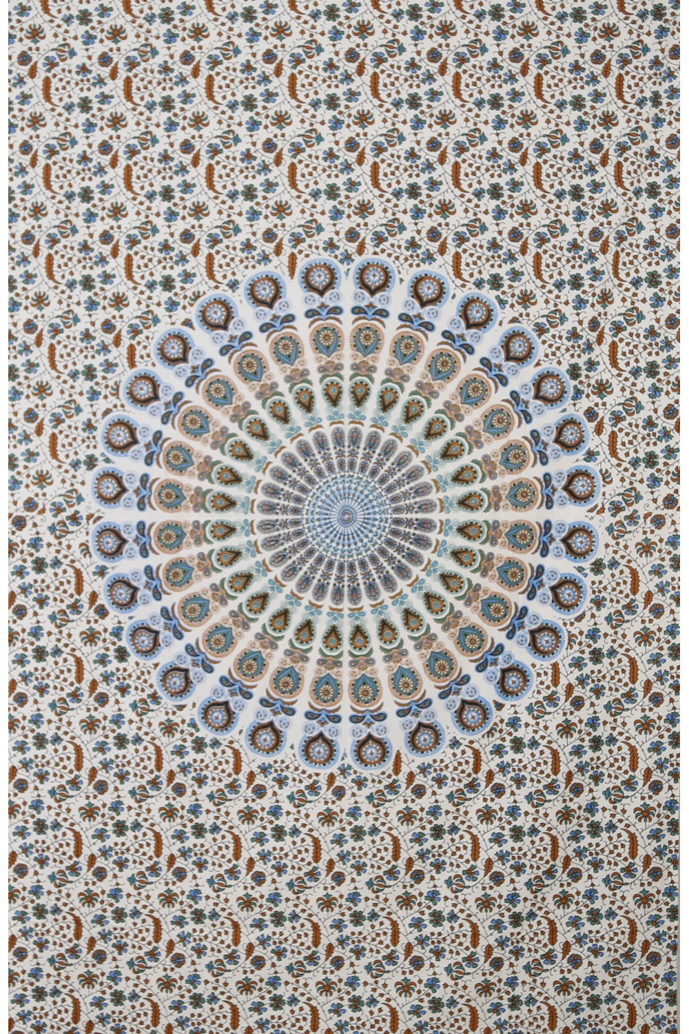 Zest For Life Red Blue Plume Tapestry - HalfMoonMusic