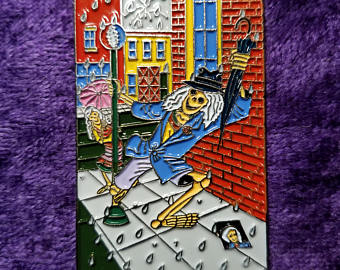 Grateful Dead Dancing In Dead Rain Hat Pin - HalfMoonMusic
