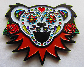 Grateful Dead Sugar Bear Hat Pin - HalfMoonMusic