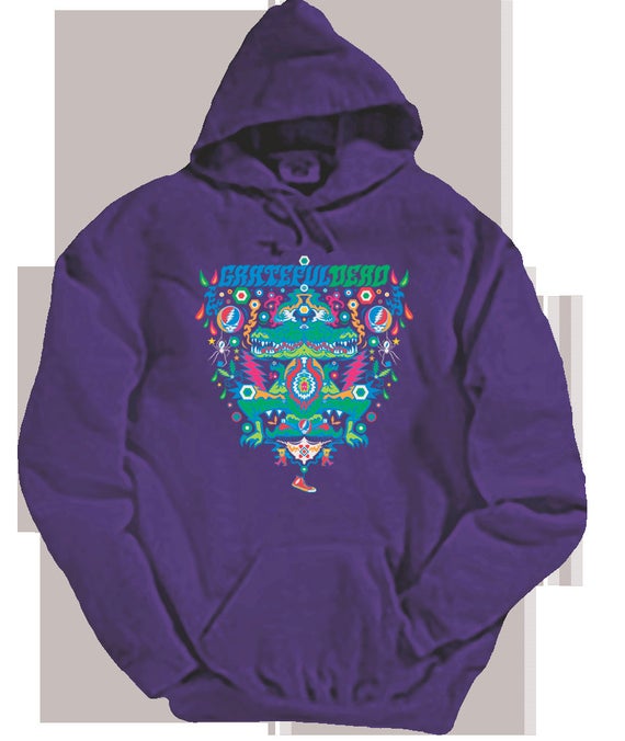Mens Grateful Dead Alligator Hoodie - HalfMoonMusic
