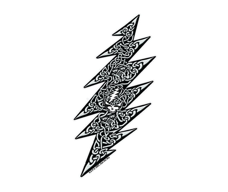 Grateful Dead Celtic Bolt Sticker - HalfMoonMusic