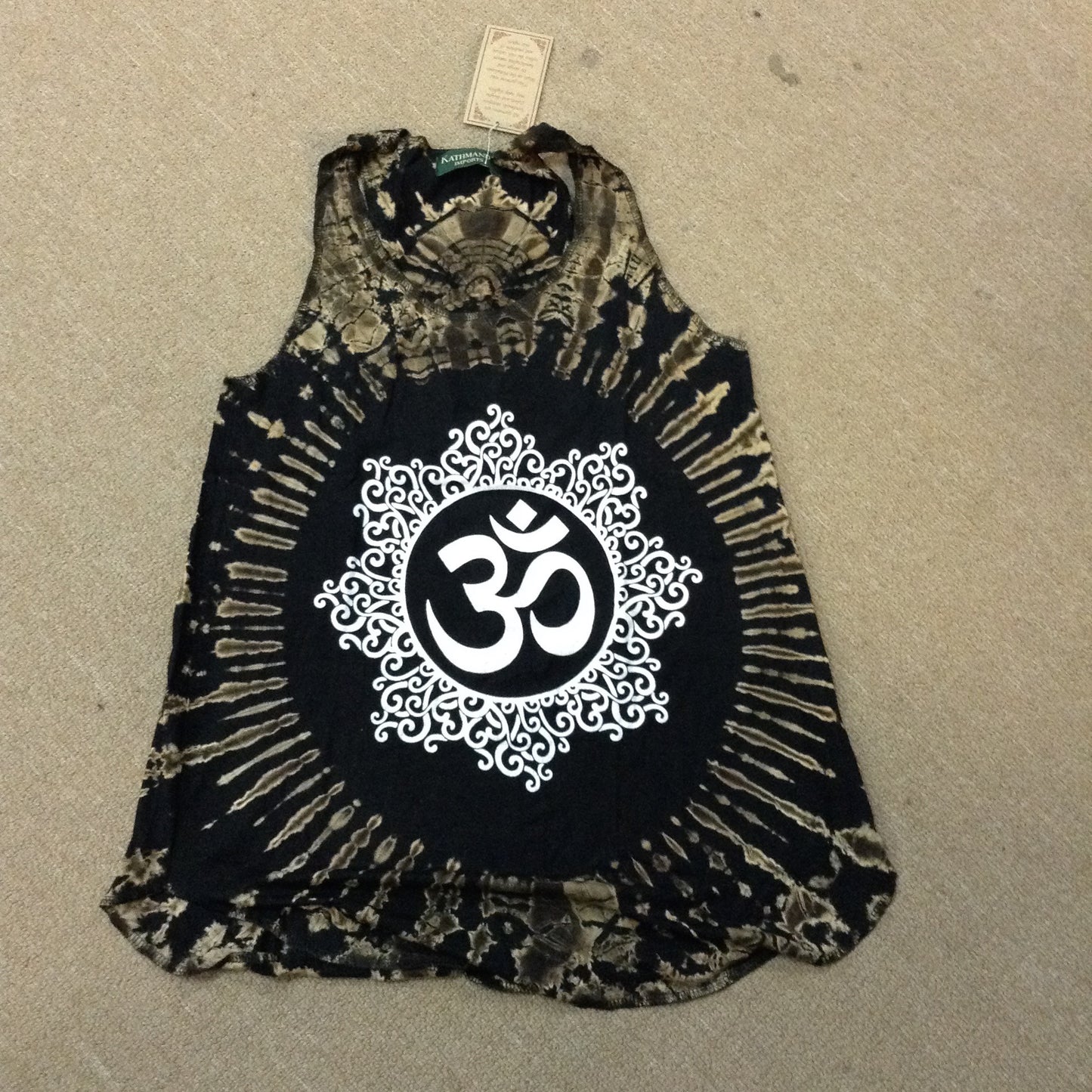 Womens OM Tie Dye Tank Top - HalfMoonMusic