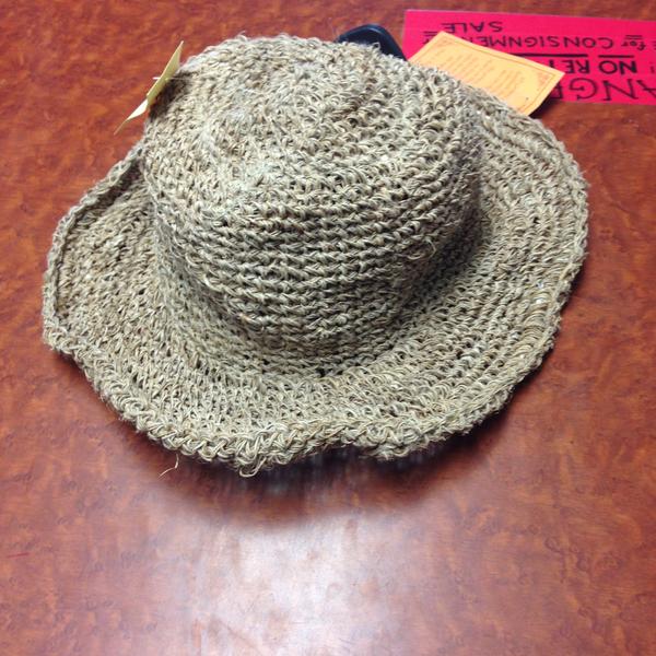 Cotton Hemp Wide Brimmed Sun Hat - HalfMoonMusic