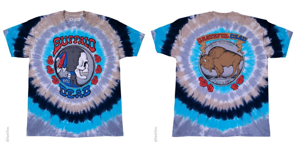 GRATEFUL DEAD Buffalo Nickel Tie-dye T-shirt Licensed 