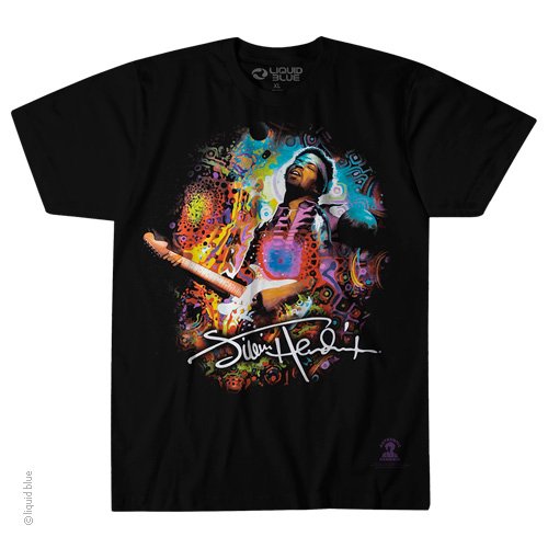 Mens Jimi Hendrix Angel T-Shirt - HalfMoonMusic