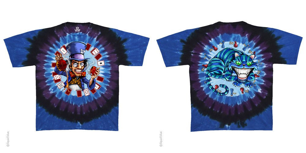Men's Mad Hatter Tie-Dye T-Shirt - HalfMoonMusic