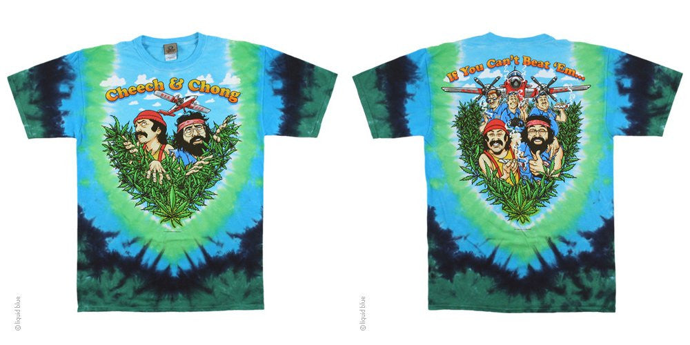 Cheech and Chong Field of Dreams Tie-Dye T-Shirt - HalfMoonMusic