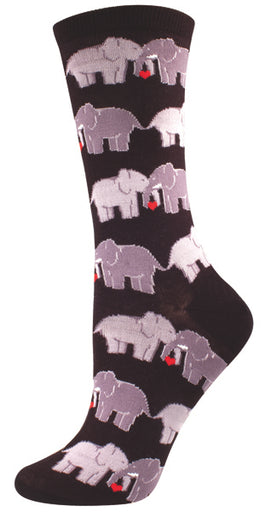 Elephant Love Womens Sock - HalfMoonMusic