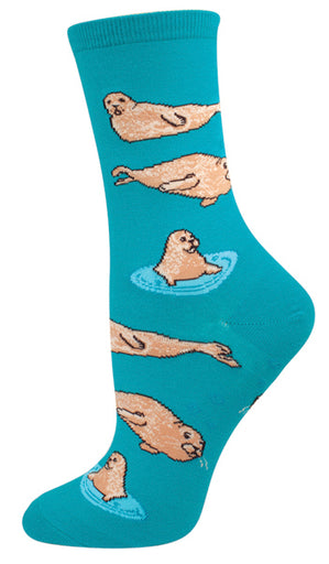 Womens Seals Socks - HalfMoonMusic
