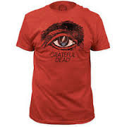 Mens Grateful Dead Red Eye T-shirt - HalfMoonMusic