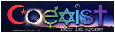 Coexsist Under One Mystery Sticker - HalfMoonMusic