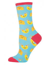 Women's Mac N' Cheese Socks - HalfMoonMusic