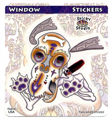 Bone Dog Two-Sided Sticker - HalfMoonMusic