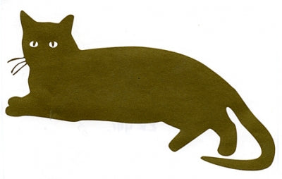 Rub On Cat Sticker - HalfMoonMusic