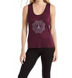 Women's Auspicious Signs Viscose Tank Top - HalfMoonMusic