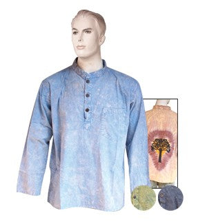 Mens Tree Of Life Long Sleeved Top - HalfMoonMusic