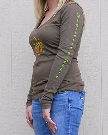 Widespread Panic Ladies Long Sleeve Note Eater - HalfMoonMusic