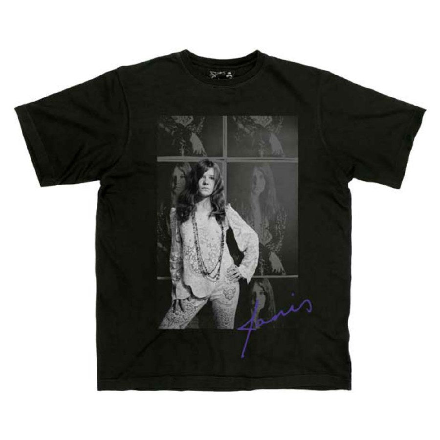 Mens Janis Joplin Baron Wolman Photo T-shirt - HalfMoonMusic