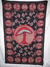Batik Mushroom Tapestry - HalfMoonMusic