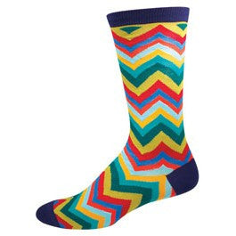 Santa Cruz Chevron Mens Sock - HalfMoonMusic