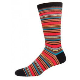 Malibu Multi Sripe Mens Sock - HalfMoonMusic