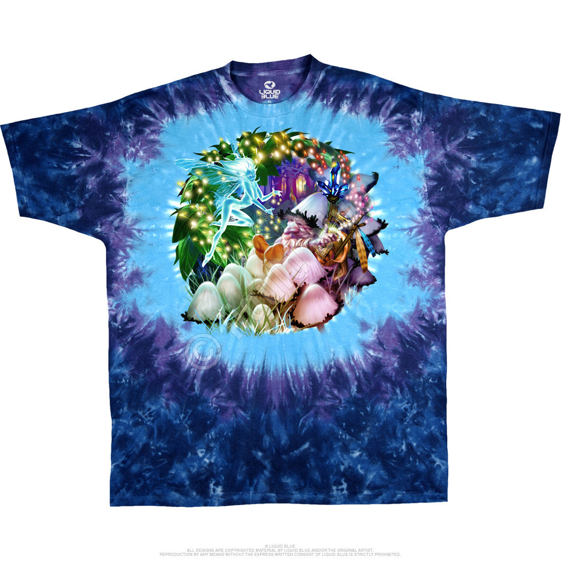 Mens Mushroom Garden T-shirt - HalfMoonMusic