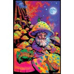 Mushroom Man Blacklight Poster - HalfMoonMusic