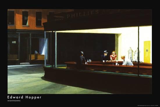 Nighthawks by Edward Hopper Poster - HalfMoonMusic