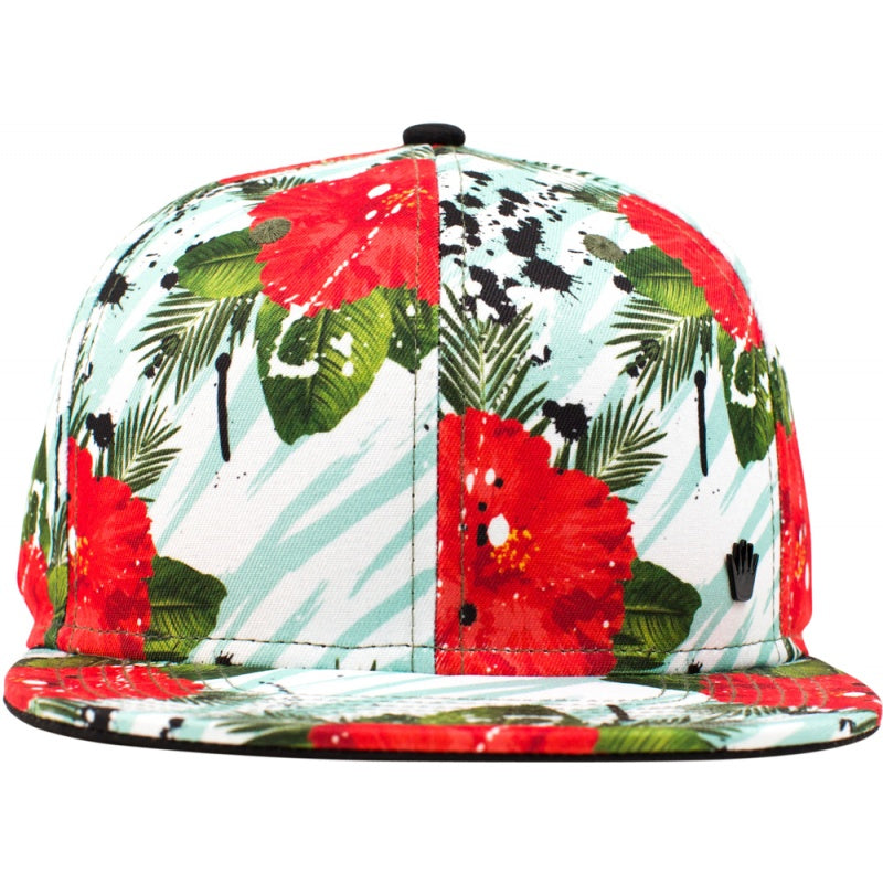 Rosa Floral Snapback Hat - HalfMoonMusic