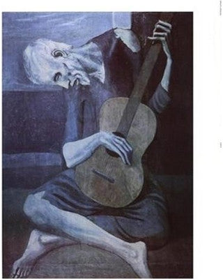 Old Guitarist Poster by Pablo Picasso - HalfMoonMusic