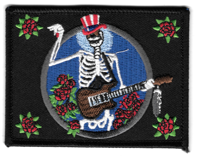 Grateful Dead Skeleton Guitar Patch - HalfMoonMusic