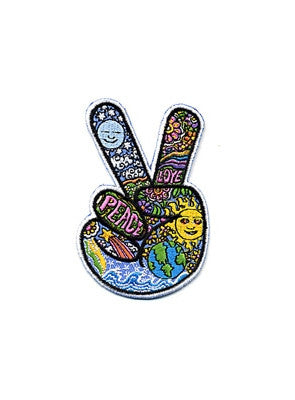 Dan Morris Peace Fingers Patch - HalfMoonMusic