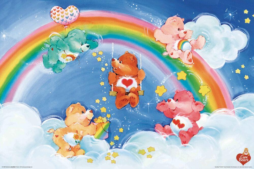 Care Bears Rainbow Poster - HalfMoonMusic