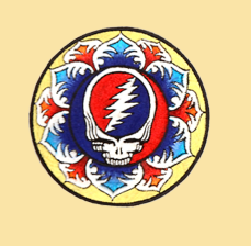 Grateful Dead Lotus Mandala Patch - HalfMoonMusic