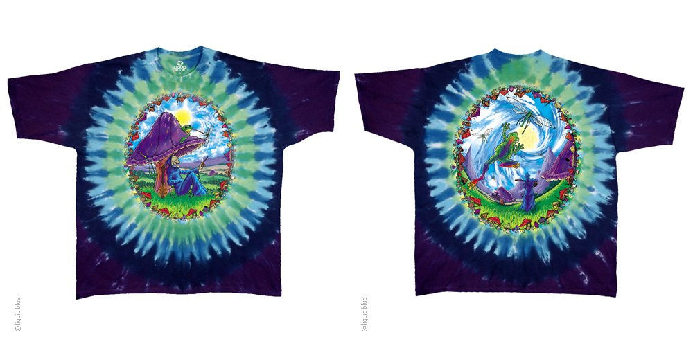 Men's Mushroom Haven Tie-Dye T-Shirt - HalfMoonMusic