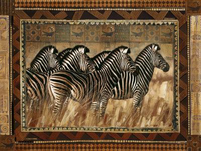 Rob Hefferan Zebras Art Print - HalfMoonMusic