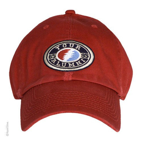 Grateful Dead Tour Alumni 65-95 Red Baseball Hat - HalfMoonMusic